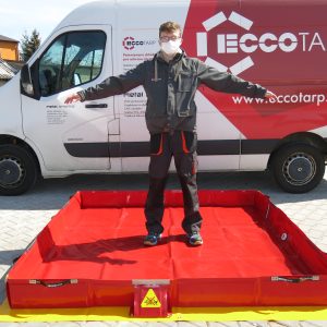 Dekontaminacijska zložljiva posoda