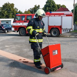 Voziček za absorbente